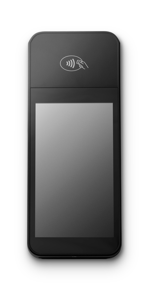 Front view of the Cinteli premium black handheld reader